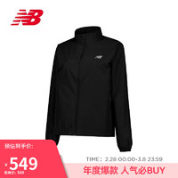 NEW BALANCE 24年夹克外套女 休闲运动户外跑步服WJ41243 BK S 