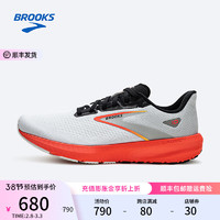 布鲁克斯（BROOKS）跑步鞋男鞋轻量缓震女鞋透气运动鞋马拉松跑鞋Launch 启速10 【女】白色/蓝色/黑色/火红珊瑚 38