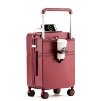 letoo 新款宽拉杆行李箱女子母箱拉杆箱20寸登机箱旅行箱子
