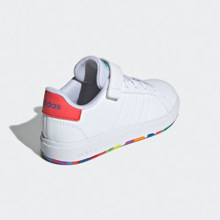 adidas GRAND COURT 2.0休闲运动鞋小白鞋男小童阿迪达斯轻运动 白色/红色 28.5(170mm)