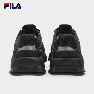 FILA 斐乐 男鞋INSETTO老爹鞋运动鞋2024春季运动鞋 黑/鱼子灰-BC 43