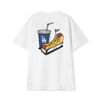 NEW ERA 纽亦华 MLB设计感印花大标针织短袖T恤男NY情侣款潮牌T恤