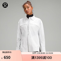 lululemon丨Mixed Woven 女士前拉链外套式衬衫 LW3GY5S 白色 M