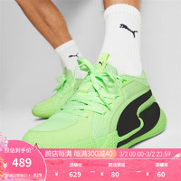 彪马（PUMA） 男子篮球鞋 COURT RIDER CHAOS 378269 荧光绿-黑色-01 42