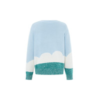 little MO&Co.奇先生妙小姐IP little moco童装24春装男女童羊毛混纺毛衣 天蓝色 120/60