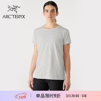 ARC'TERYX 始祖鸟 ARC’TERYX始祖鸟 TAEMA CREW  轻量透气 女子 速干短袖T恤 Atmos Heather/原子灰