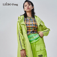 LIEBO 裂帛 Feng2022春季新商场同款国潮朋克风宽松刺绣梭织风衣