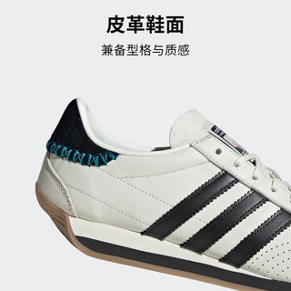 adidas马思纯同款阮菲菲联名COUNTRY运动鞋男女阿迪达斯三叶草 奶油白/黑 38(235mm)