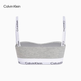 Calvin Klein内衣【礼盒JENNIE摩登引力带】24夏女抹胸文胸内裤随心选 文胸-QF7628-P7A-椰青灰 L