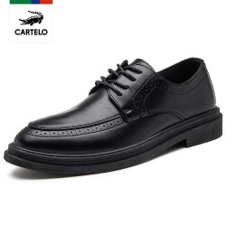 cartelo卡帝乐鳄鱼线下专柜同款新款男士休闲鞋皮鞋潮流男鞋