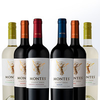 MONTES 蒙特斯 智利进口蒙特斯montes天使系列葡萄酒750ml*6支装