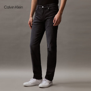 Calvin Klein Jeans24春夏男士休闲通勤合体版微弹水洗牛仔裤J325318 1BY-牛仔黑 36