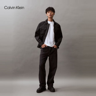 Calvin Klein Jeans24春夏男女中性纯棉图像印花宽松短袖T恤J400399 YAF-月光白 L