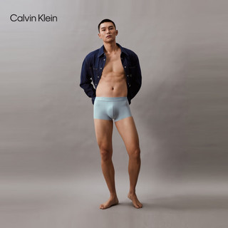 Calvin Klein内衣【黑标系列】24春夏男士提花低腰无痕防夹臀内裤NB3796 CYA-浪花绿 S