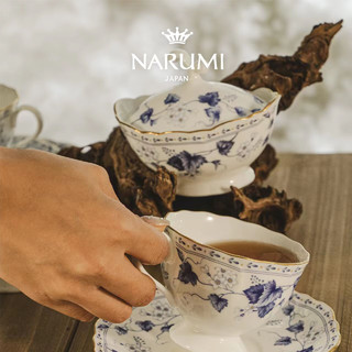 NARUMI日本NARUMI 鸣海Solaria 经典茶咖具套装/双人茶咖啡杯碟套装 双人茶/咖杯碟套/8128-51423礼盒