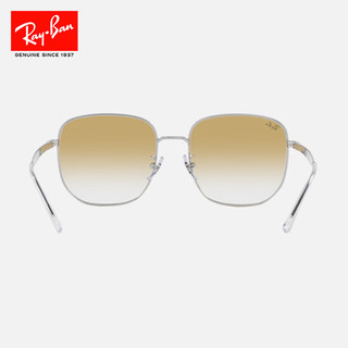 雷朋RayBan雷朋太阳镜经典渐变金属框墨镜0RB3713D 003/2Q 003/2Q银色框黄色渐变镜片