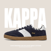 卡帕（Kappa）德训鞋男女鞋同款复古低帮板鞋百搭休闲鞋子 黑白 41 
