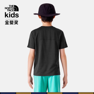 THE NORTH FACETheNorthFace北面童装男童短袖T恤户外舒适透气24春夏86TX JK3/黑色 常规 140cm M(140/68)