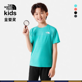 THE NORTH FACETheNorthFace北面童装男童短袖T恤户外舒适透气24春夏86TX JK3/黑色 常规 140cm M(140/68)