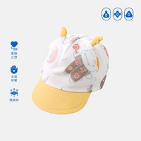 aqpa 夏季儿童纱布鸭舌帽薄款男女宝宝棒球帽透气婴幼儿卡通遮阳帽子