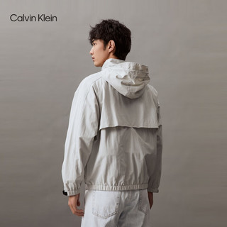 卡尔文·克莱恩 Calvin Klein Jeans24春夏男士户外织带魔术贴袖口运动连帽夹克J325904