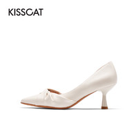 KISSCAT 接吻猫 女士羊皮革高跟鞋 KA32126