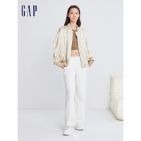 Gap女装春季2024复古宽松棒球服夹克时尚洋气搭配外套874491 金箔色 175/92A(XL) 亚洲尺码