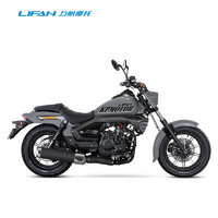 LIFAN 力帆汽车 力帆K19pro皮带版ABS摩托车LF150-14T国四水冷电喷美式巡航太子车整车 磨砂黑