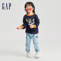 88VIP：Gap 盖璞 男幼童春秋LOGO纯棉长袖T恤