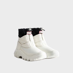 HUNTER BOOTS Hunter女士冬季新款拉链款女靴防滑保暖短靴女厚底拼接雪地靴女