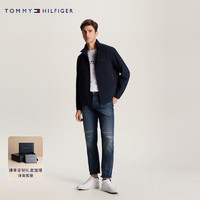 TOMMY HILFIGER Tommy 24新款春季男装休闲拼色镶边口袋立领合身单夹克外套34470