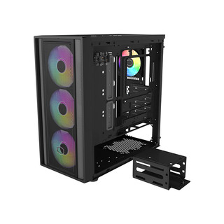 酷冷至尊 CoolerMaster）Box600 黑 ATX电脑中塔背插机箱