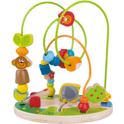 Hape 森林游乐园绕珠1-3-6周岁宝宝婴儿智力大号串珠儿童益智玩具