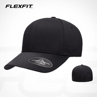 FLEXFIT DELTA180硬顶棒球帽帽子男大头围全封防晒鸭舌帽子女潮牌 3XL 黑色（全封闭）