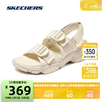 斯凯奇Skechers女子休闲运动沙滩凉鞋轻质吸震舒适透气163260 亮黄色/YEL 37