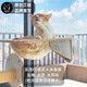  JoyCat 天空猫墙吸盘玻璃太空舱猫爬架免打孔透明猫窝吊床宠物用品　