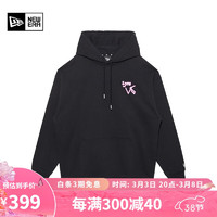 NEW ERA 纽亦华 卫衣男女同款系列时尚运动连帽衫 13350909-黑色 L