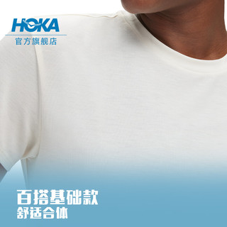 HOKA ONE ONE女款春夏HOKA必备短袖T恤 HOKA ESSENTIAL TEE 日常 蛋酒色 XS