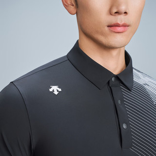 DESCENTEGOLF 迪桑特高尔夫FIELD系列男士短袖POLO衫夏季 BK-BLACK M (170/92A)