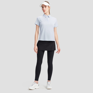 DESCENTE迪桑特WOMEN’S TRAINING系列女士短袖POLO衫夏季 LB-LIGHT BLUE M (165/84A)