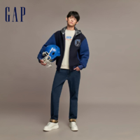 Gap 盖璞 男女装春秋宽松美式棒球服高级外套840916