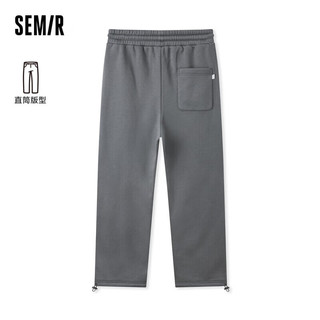 森马（Semir）休闲裤男保暖宽松直筒长裤109723127201 品灰20222 L