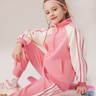 Hello Kitty女童运动套装儿童外套春装中大童卫衣运动裤运动服两件套072紫160 HKT072紫色