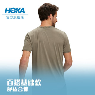 HOKA ONE ONE男款春夏HOKA必备短袖T恤 HOKA ESSENTIAL TEE 日常 板岩色 L