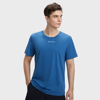HOTSUIT后秀运动科技T恤男女款2024夏季吸湿速干休闲短袖 深蓝 M