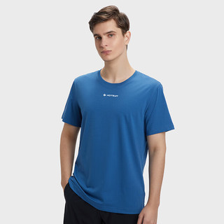 HOTSUIT后秀运动科技T恤男女款2024夏季吸湿速干休闲短袖 深蓝 2XL