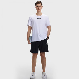 HOTSUIT 后秀 运动科技T恤男女款2024夏季吸湿速干休闲短袖 白色 2XL