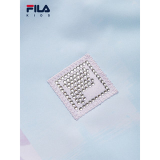 FILA 斐乐儿童服装2024春冬女小童外套梭织外套 满印一-ZA 130