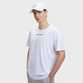 HOTSUIT后秀运动科技T恤男女款2024夏季吸湿速干休闲短袖 白色 4XL