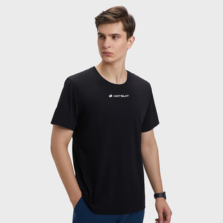 HOTSUIT后秀运动科技T恤男女款2024夏季吸湿速干休闲短袖 矿物黑 2XL